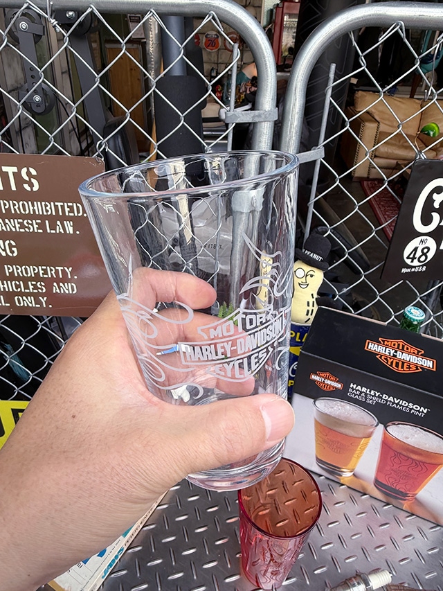 ハーレーダビッドソン バー＆シールド フレイムス パイント グラス