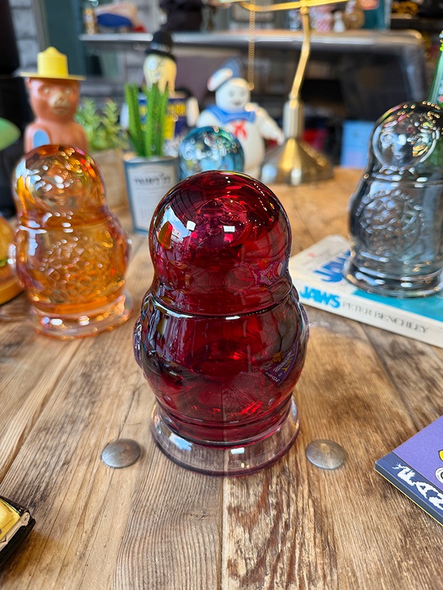 トスダイス マトリョーシカ ジャー ガラス製 （レッド） 単品の通販