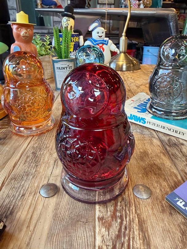 トスダイス マトリョーシカ ジャー ガラス製 （レッド） 単品の通販