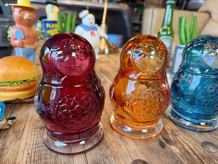 ご当地　秋田王国　ミニシャーペンシル　ストラップ付き 16点セット　激レア トスダイス マトリョーシカ ジャー ガラス製 （全4色セット）の通販