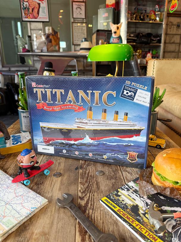 3D立体パズル タイタニック号 113ピース BIGサイズ 全長79cm ハサミや