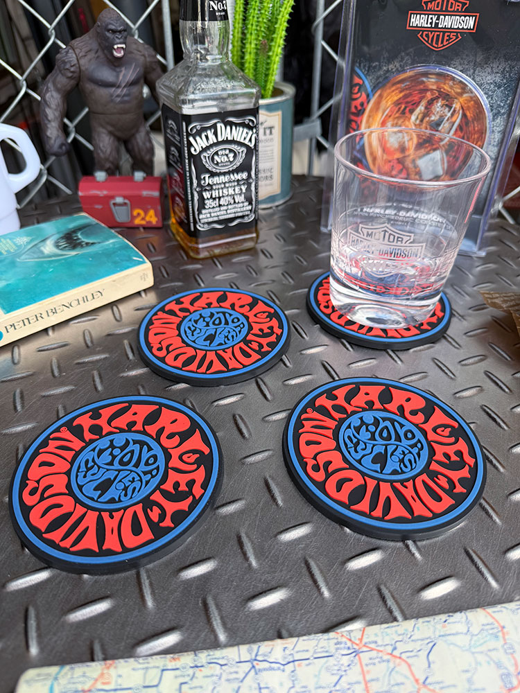 ハーレーダビッドソン サイケデリック コースター （4枚セット）の通販