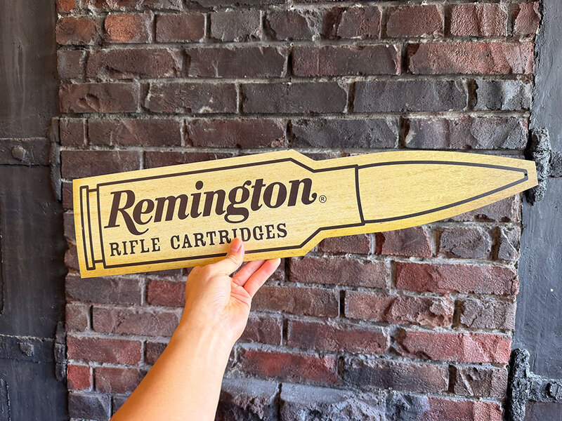 レミントン ライフル弾型 ブリキ看板 MADE IN U.S.A.の通販・販売