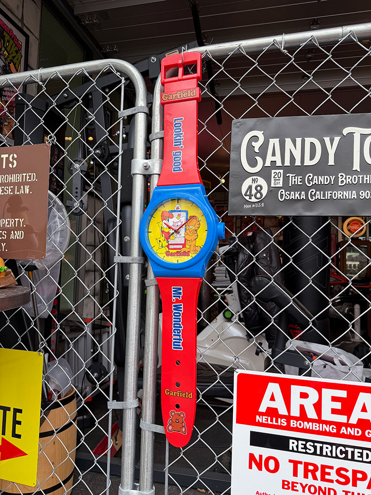 ガーフィールド ビッグサイズ ウォールウォッチ 壁掛け時計の通販