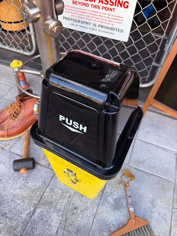 ミスターピーナッツ ダストビン 20Lサイズ （イエロー×ブラック