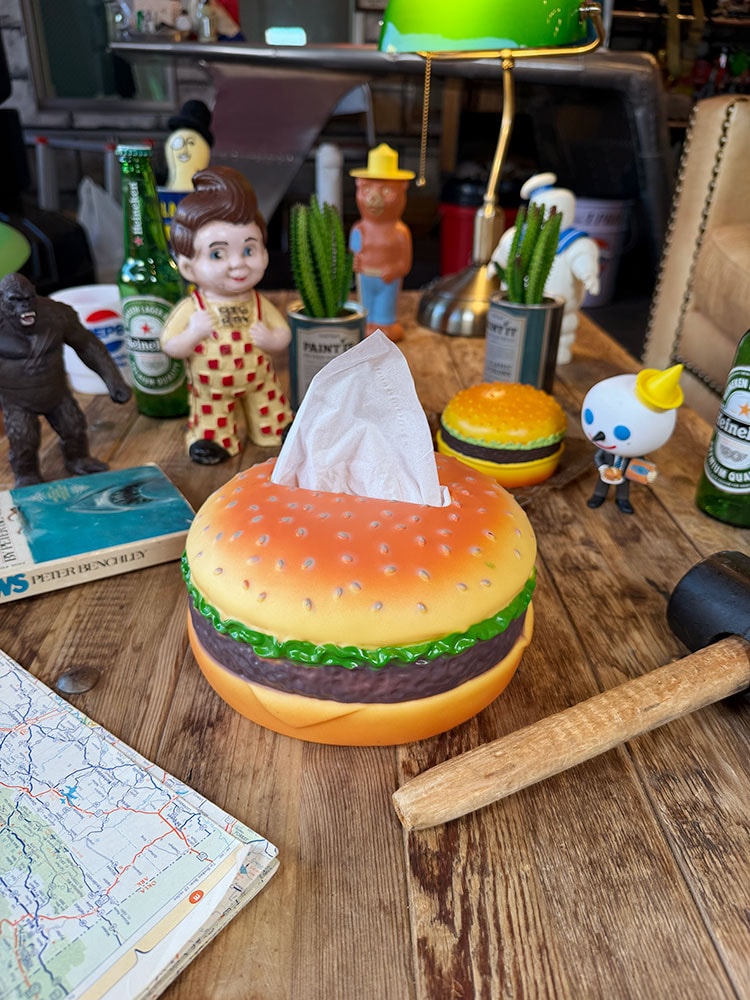 ハンバーガー ティッシュケース ※ハーフサイズティッシュ用の通販