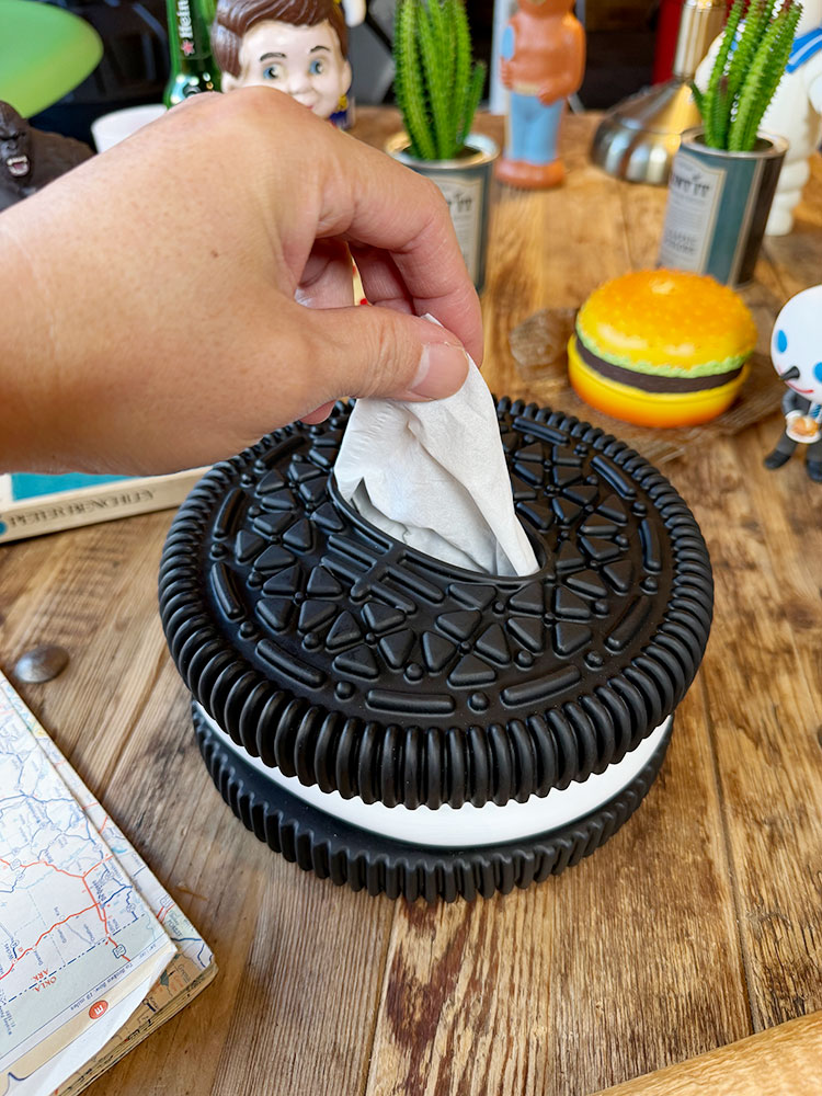 チョコクッキー ティッシュケース ※ハーフサイズティッシュ用の通販