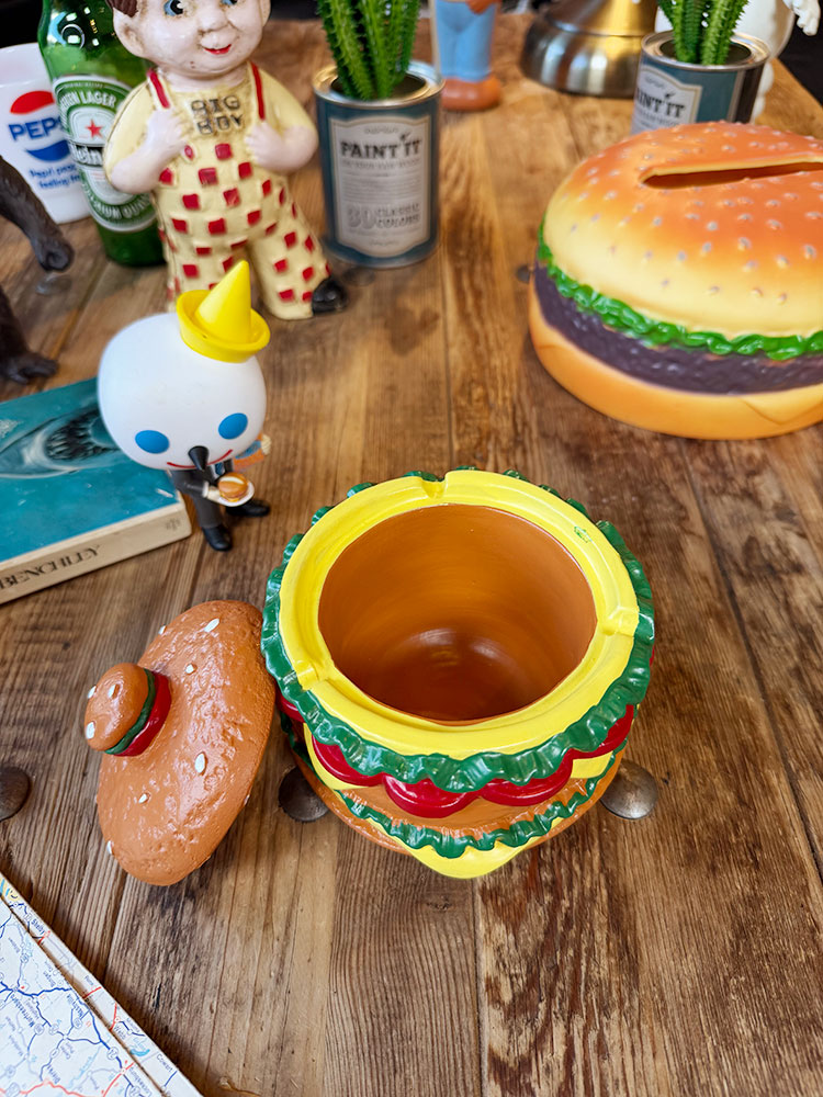 ハンバーガー 灰皿 ＆ 小物入れ ポリレジン オブジェの通販・販売