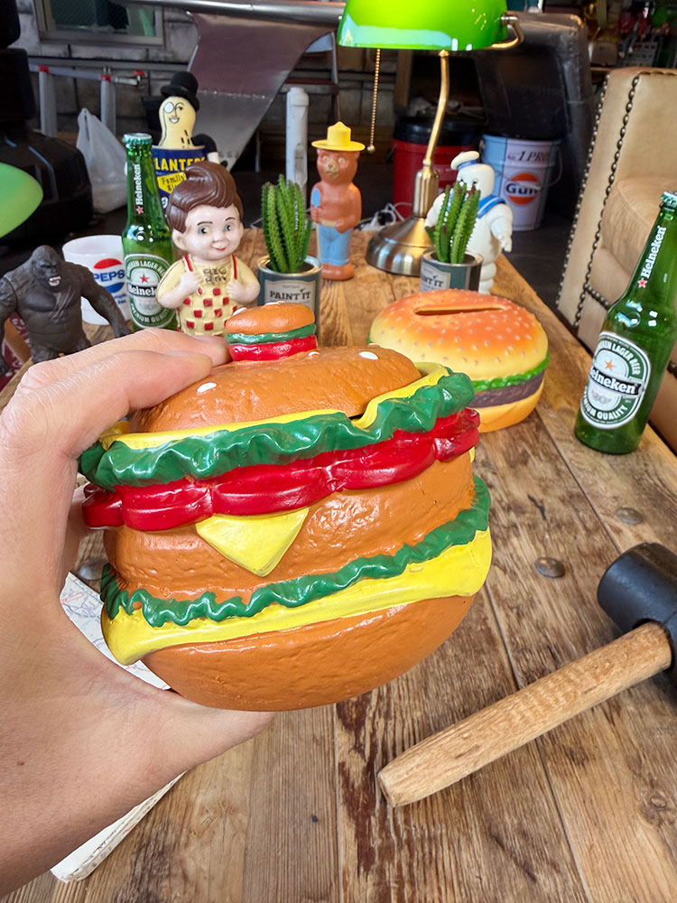 ハンバーガー 灰皿 ＆ 小物入れ ポリレジン オブジェの通販・販売
