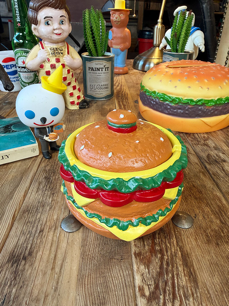 ハンバーガー 灰皿 ＆ 小物入れ ポリレジン オブジェの通販・販売