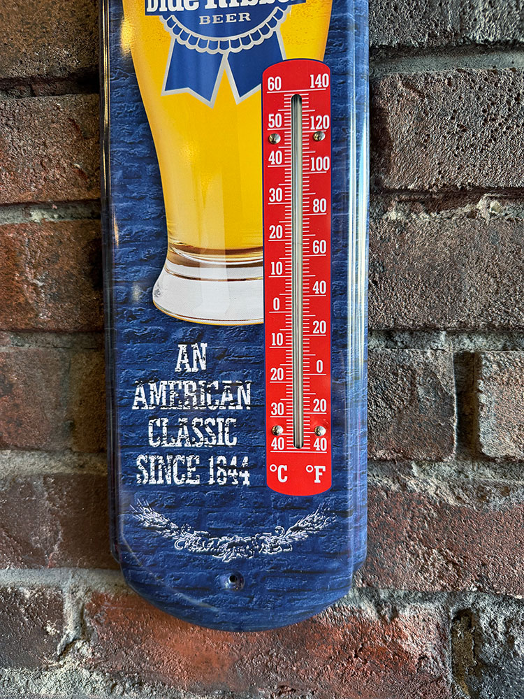 パブスト ブルーリボン サーモメーター ブリキ看板の通販・販売