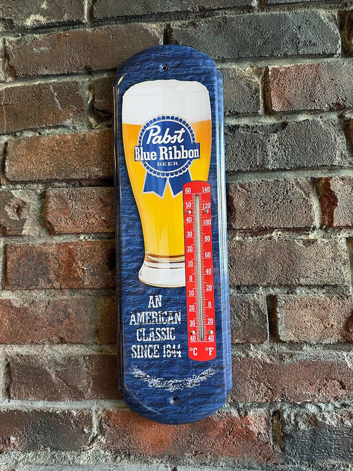 パブスト ブルーリボン サーモメーター ブリキ看板の通販・販売