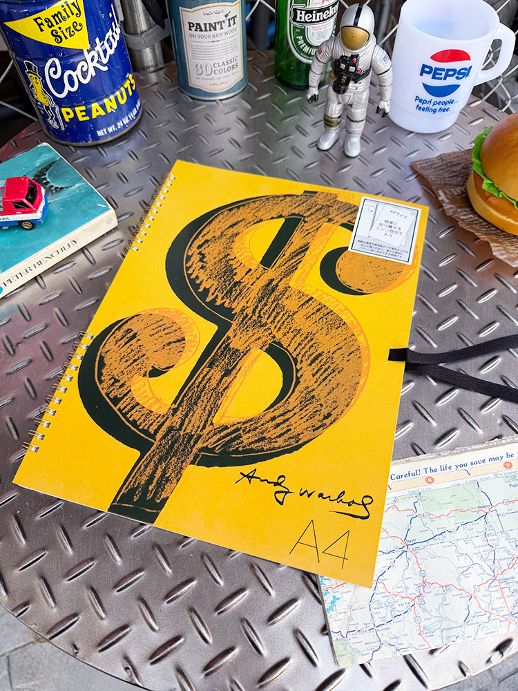 アンディ・ウォーホール $ ドルサイン A4サイズ スケッチブック