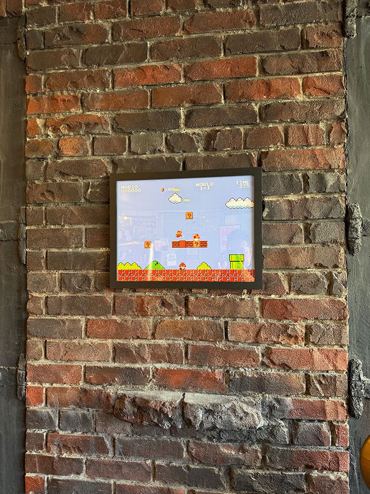 初代ファミコン スーパーマリオブラザーズ フレームアート （WORLD 1-1