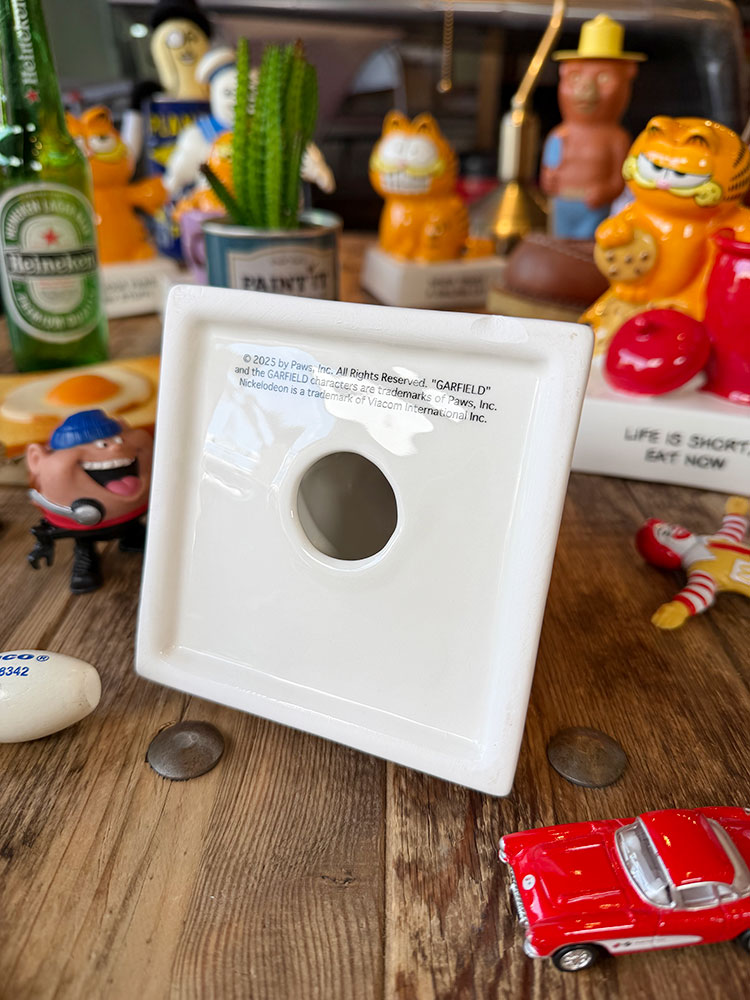 ガーフィールド メッセージドール 陶器製 （コーヒータイム/人生あせら