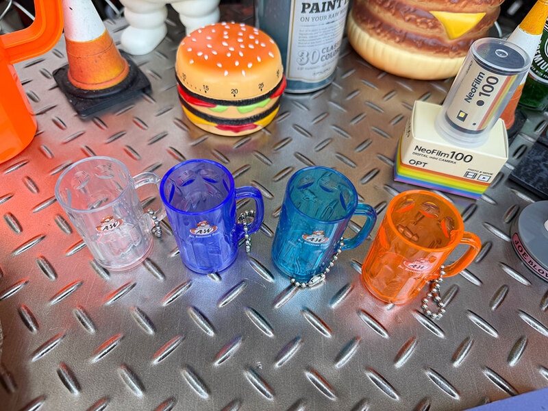A&W ルートビア オフィシャル ジョッキ型キーホルダー （4色セット