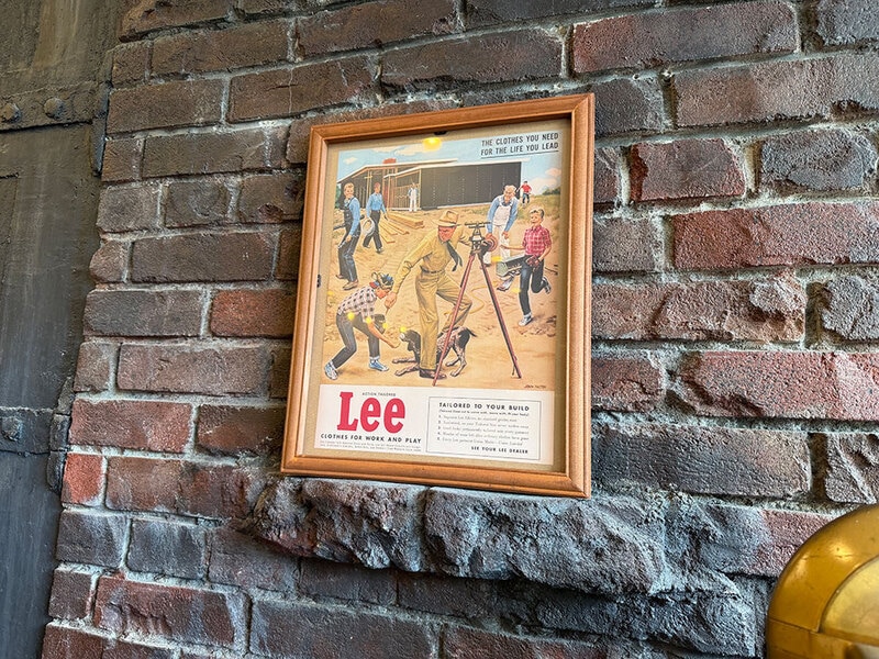 Lee 特大 大型広告看板 アメリカ 木製看板 ヴィンテージ 広告 パネル 木枠 ヴィンテージ LIFE誌広告ポスター フレームアート （LEE） フレーム