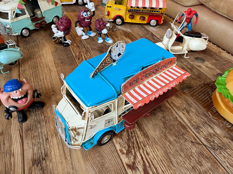 シトロエン Hバン アイスクリーム キッチンカー ブリキオブジェ