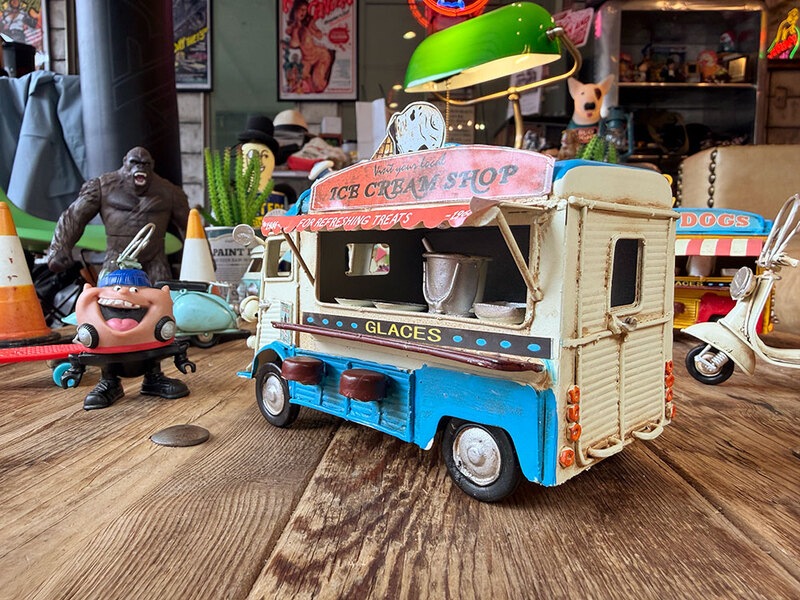 シトロエン Hバン アイスクリーム キッチンカー ブリキオブジェ