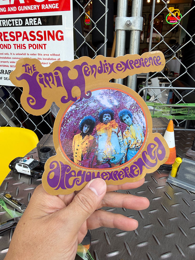 ジミ・ヘンドリックス オフィシャル ステッカー （Are You Experienced