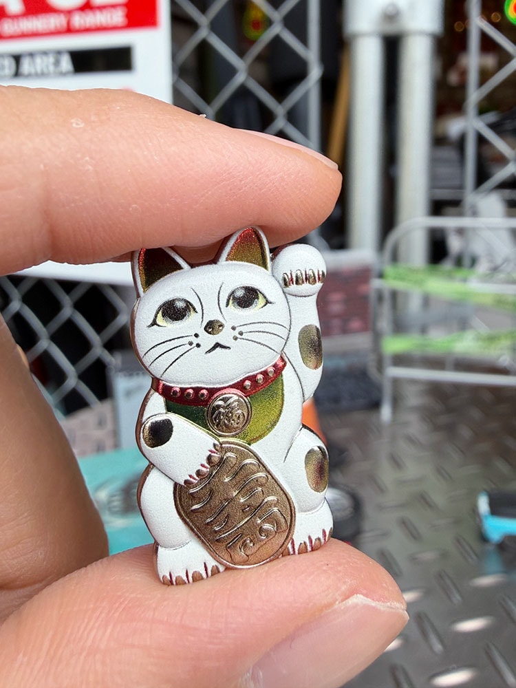 招き猫 ピンバッジ 縁起物 招福万来 千客万来の通販・販売 | アメリカ