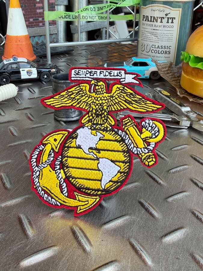 USMC アメリカ海兵隊 ミリタリーワッペン （ダイカットエンブレム）の