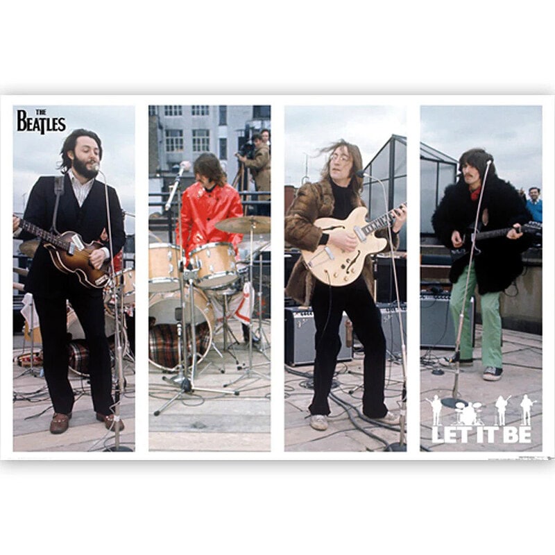 ビートルズ ルーフトップコンサート オフィシャルポスター （Let It Be