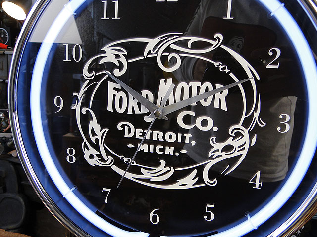 ガレージネオンクロック （フォード モーターカンパニー）の通販・販売