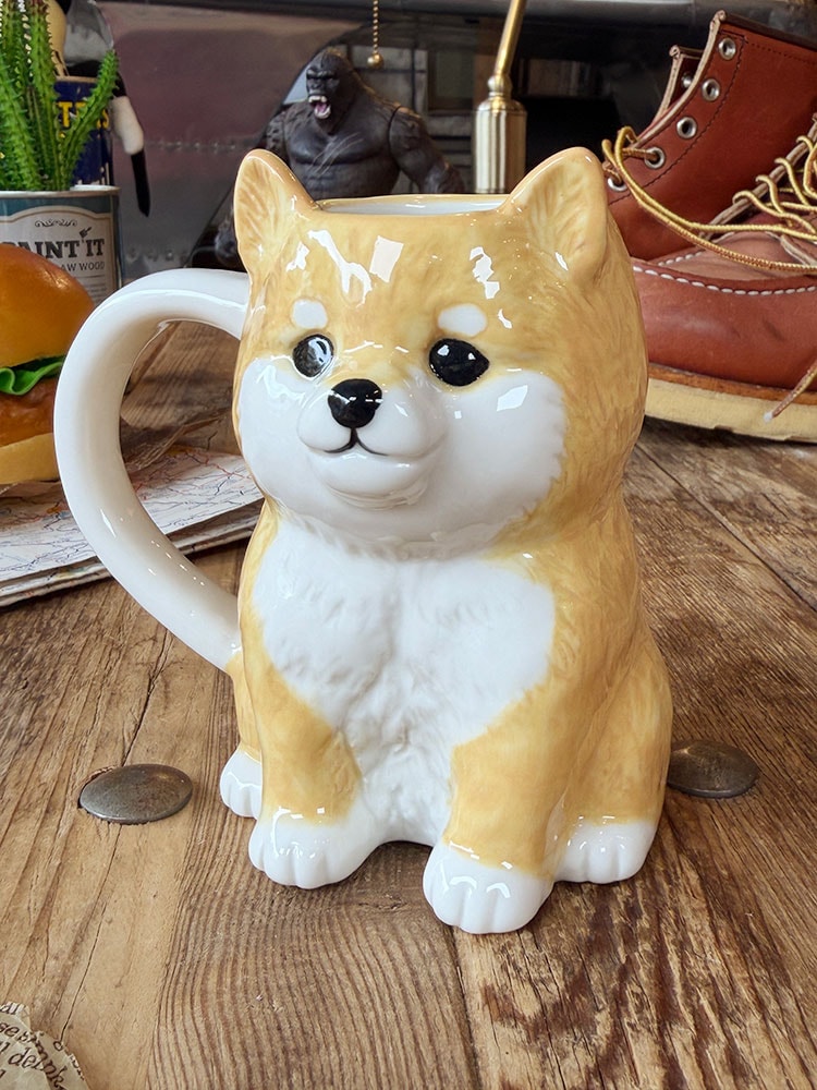 かわいい犬型マグカップ 柴犬 281ml 陶器の通販・販売 | アメリカ雑貨