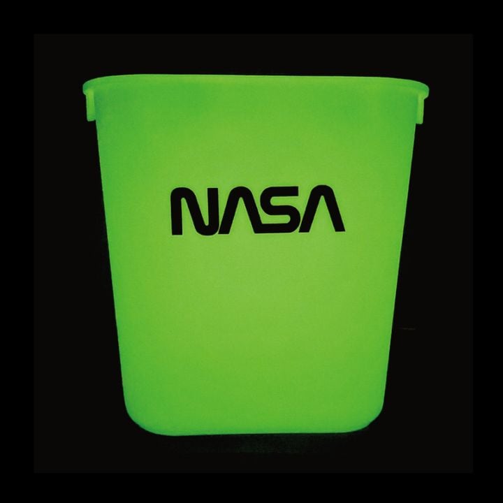暗闇で光る！蓄光仕様 NASA 12L ダストボックス ゴミ箱の通販・販売
