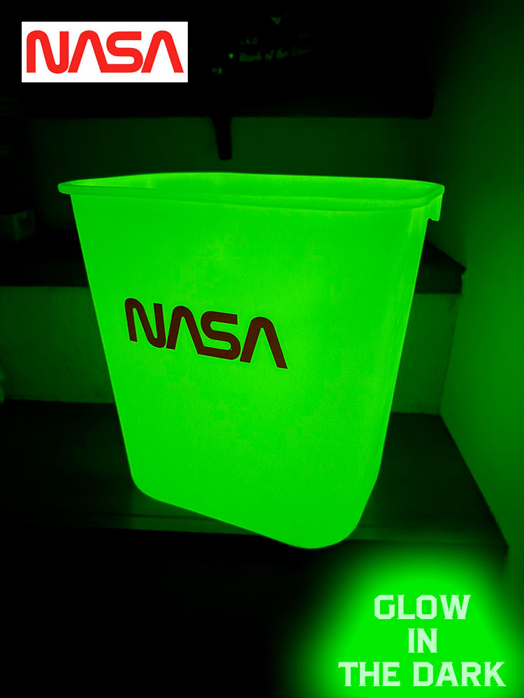 ⚠️空箱のみ⚠️ 暗闇で光る！蓄光仕様 NASA 12L ダストボックス ゴミ箱の通販・販売
