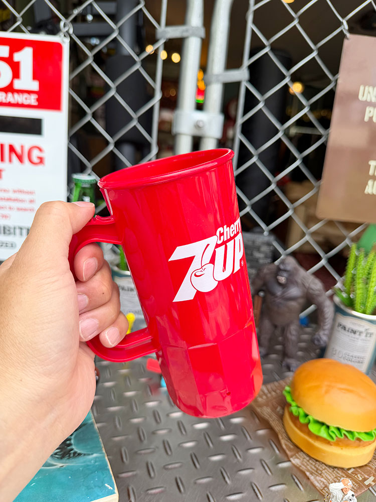 チェリー7UP 22オンス USA ソーダマグ 650ml （レッド） MADE IN