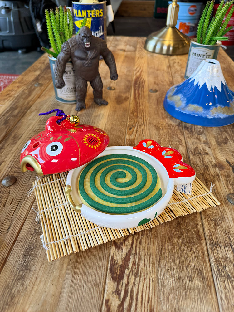 金魚遊び 蚊遣り 瀬戸焼 陶器製 蚊取り線香置き 夏ものがたりの通販
