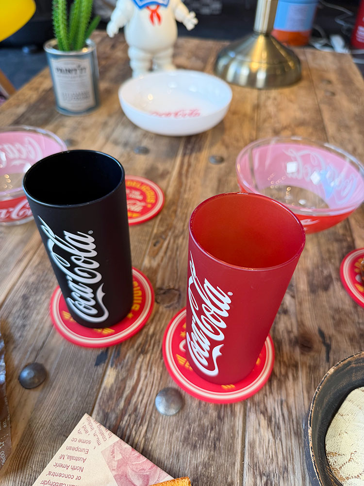 コカ・コーラ オフィシャル FIZZ スリムグラス 270ml ガラス製 （2個