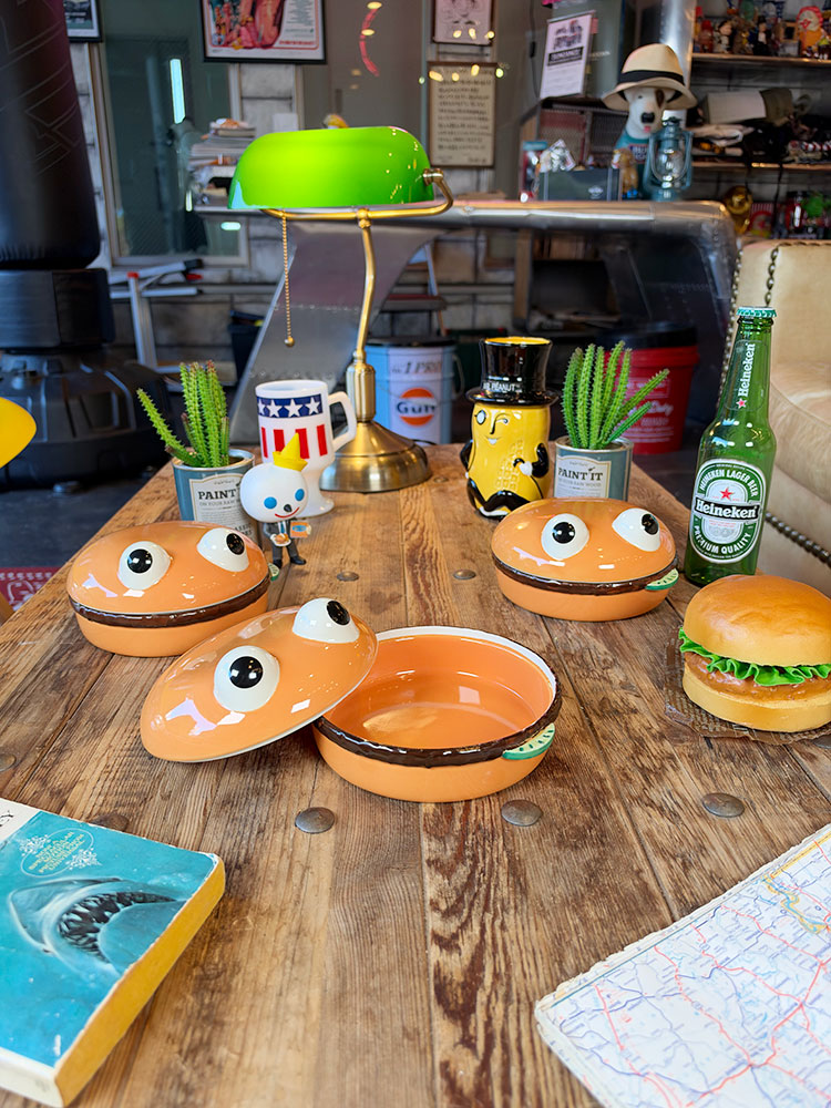 マクドナルド ハンバーガーパッチ コンテナ 陶器製 リプロダクト 単品