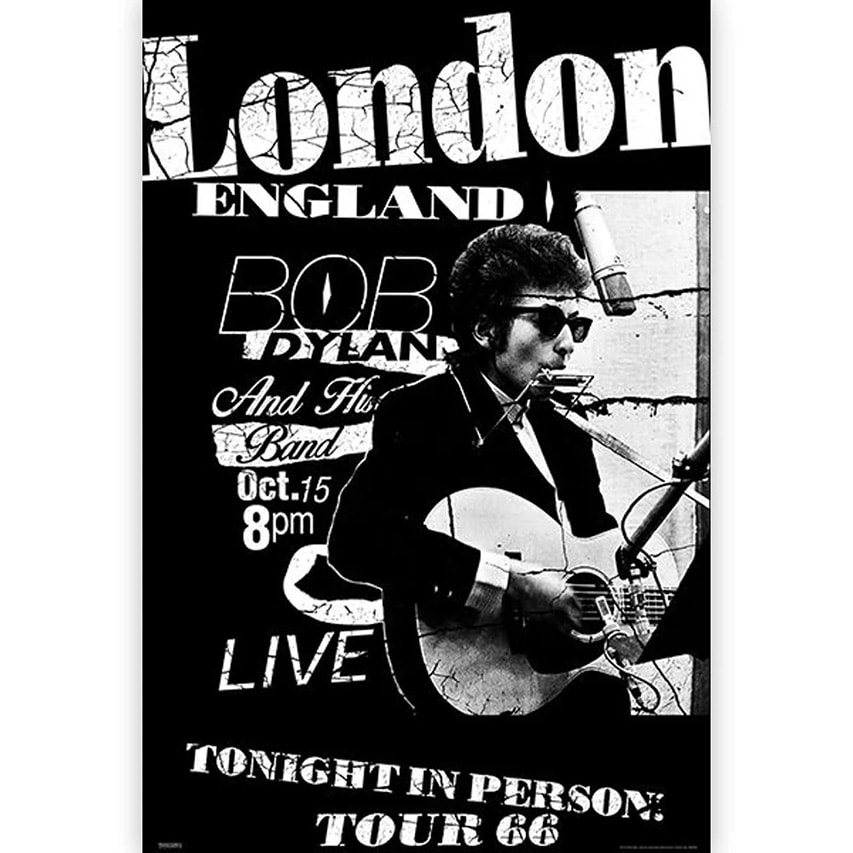 ボブ・ディラン オフィシャル ポスター （London Tour 66） 公式グッズ