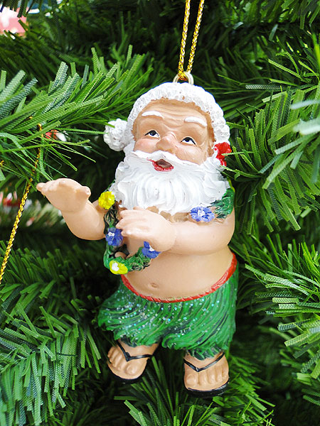 ハワイアンクリスマスオーナメント ハワイアン クリスマスオーナメント （サーフボード＆サンタ