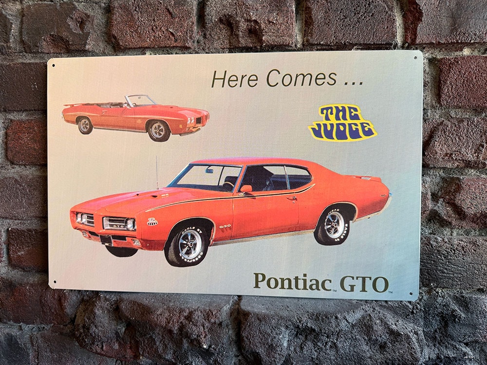 ブリキ　アメ車 ポンティアック GTO ザ・ジャッジ ブリキ看板の通販・販売 | アメリカ