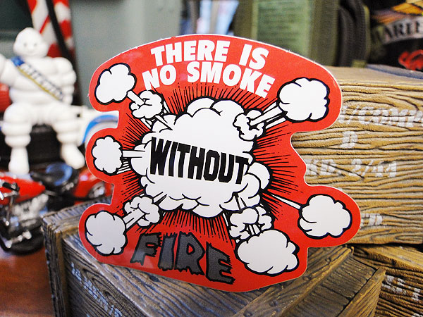コトワザステッカー 火のない所に煙は立たぬ の通販 販売 アメリカ雑貨のテーマパーク キャンディタワー