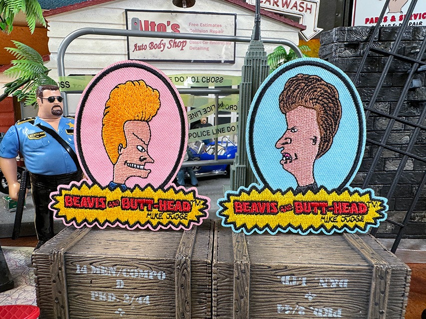 ビーバス＆バットヘッド オフィシャル ヴィンテージ ワッペン （2枚