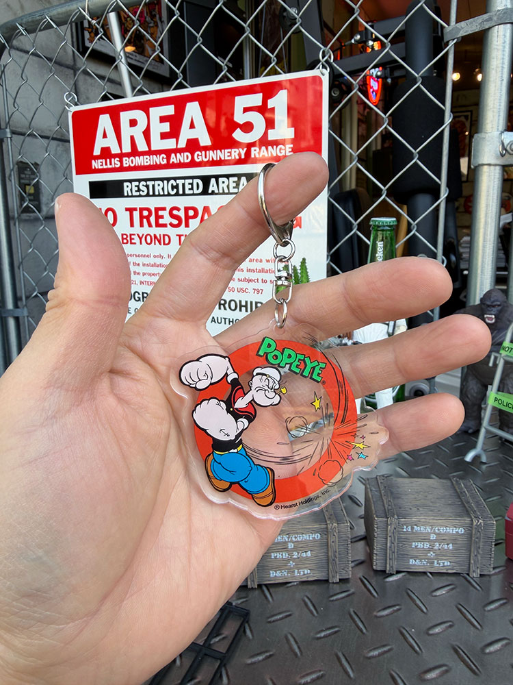 ポパイ アクリルキーホルダー （一撃ポーズ）の通販｜アメリカ雑貨の