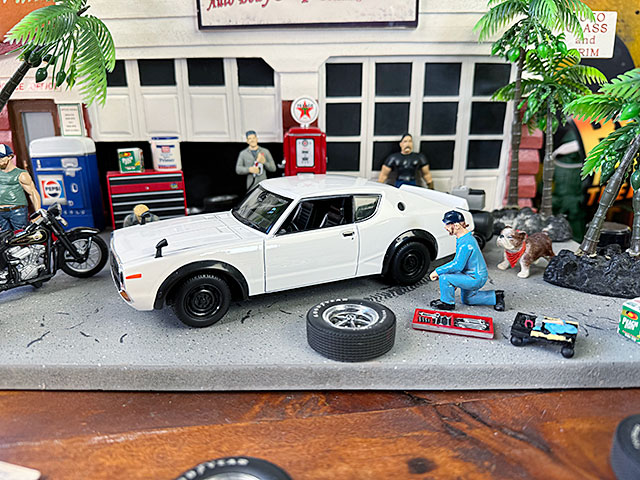 �ޥ����ȡ�1973ǯ���˥å��󡡥������饤��GT-R�������ꡡKPGC110���ʥۥ磻�ȡˡ��������㥹�ȥߥ˥�����1/24��������