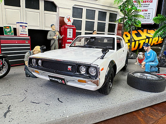 �ޥ����ȡ�1973ǯ���˥å��󡡥������饤��GT-R�������ꡡKPGC110���ʥۥ磻�ȡˡ��������㥹�ȥߥ˥�����1/24��������
