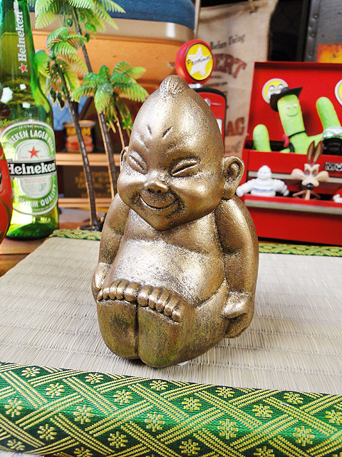 商売繁盛 開運招福 大阪名物ビリケンさんの縁起のええ置物 Sサイズ ミニ畳は別売ですの通販 販売 アメリカ雑貨のテーマパーク キャンディタワー