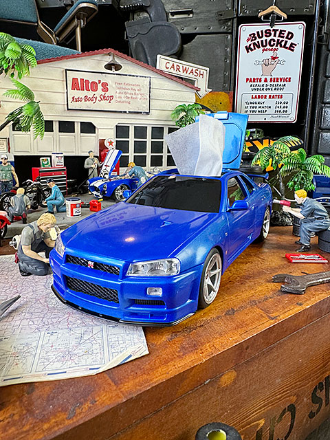 �������������饤��GT-R��BNR34�������åȥƥ��å��奱�������ʥ֥롼�ˡ����������饤���󥹥��å�