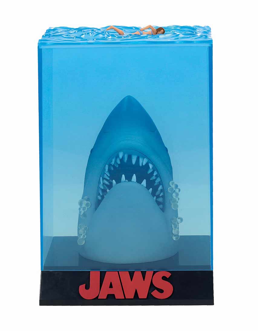 ジョーズ 3D ポスター スタチュー 新品 ムービーポスタージオラマ IZO4 SDトイ 映画 ジョーズ 映画ポスター PVC 3Dスタチューの通販・販売