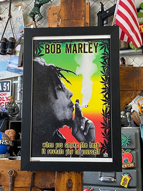 Bob Marley ボブ・マーリー額縁付きポスター