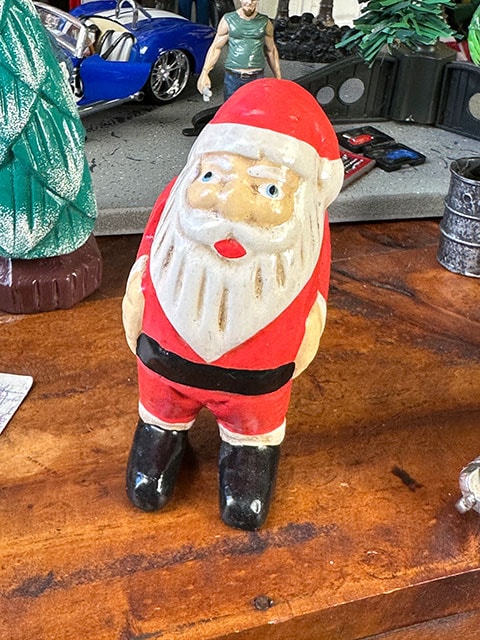 サンタクロース 木彫り人形 ワーキングサンタ （小さいサイズ）の通販