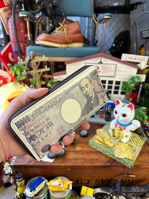 壱万円札 ポーチ 長財布 金運招福 商売繁盛 開運招福の通販・販売