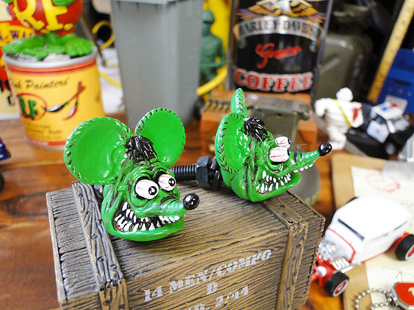 ラットフィンク ヘッドライセンスボルト2個セットグッズの通販・販売